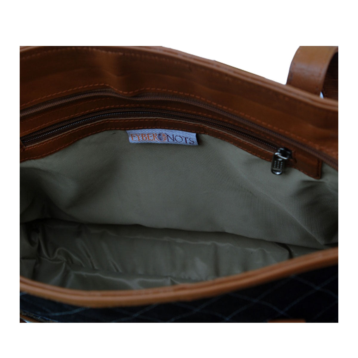 Denim Kilim Leather Black Bean Bag-5
