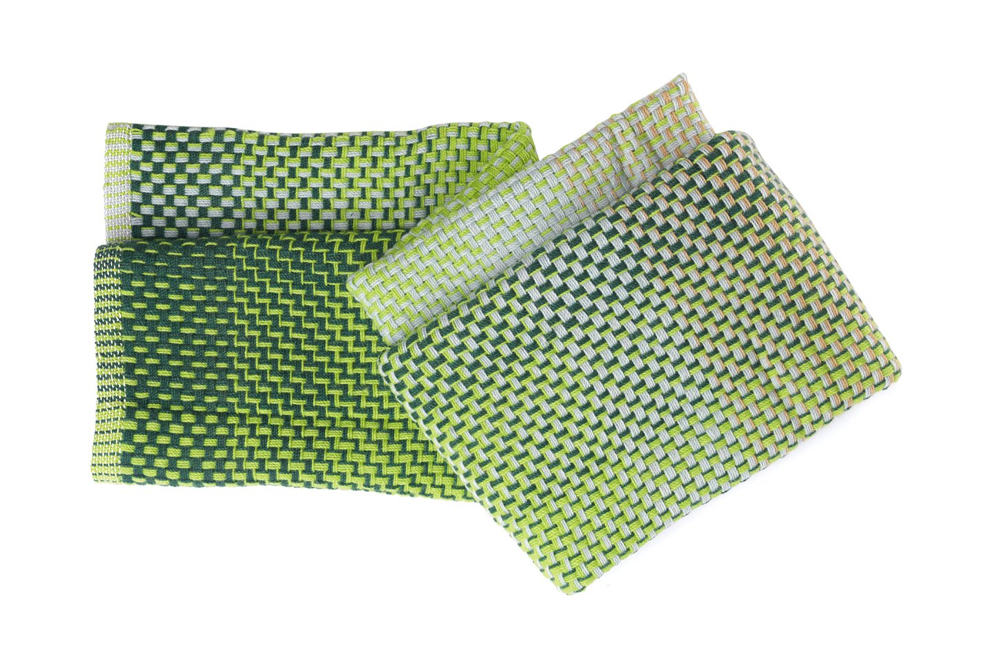 GRADIENT GREEN WOOL - THROW-1
