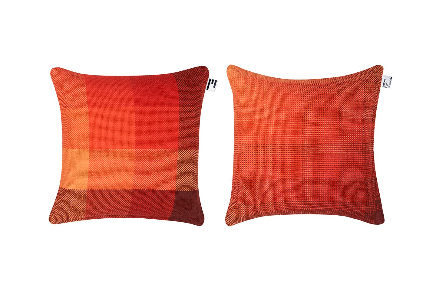 GRADIENT & SQUARES RED - CUSHION COVER-0