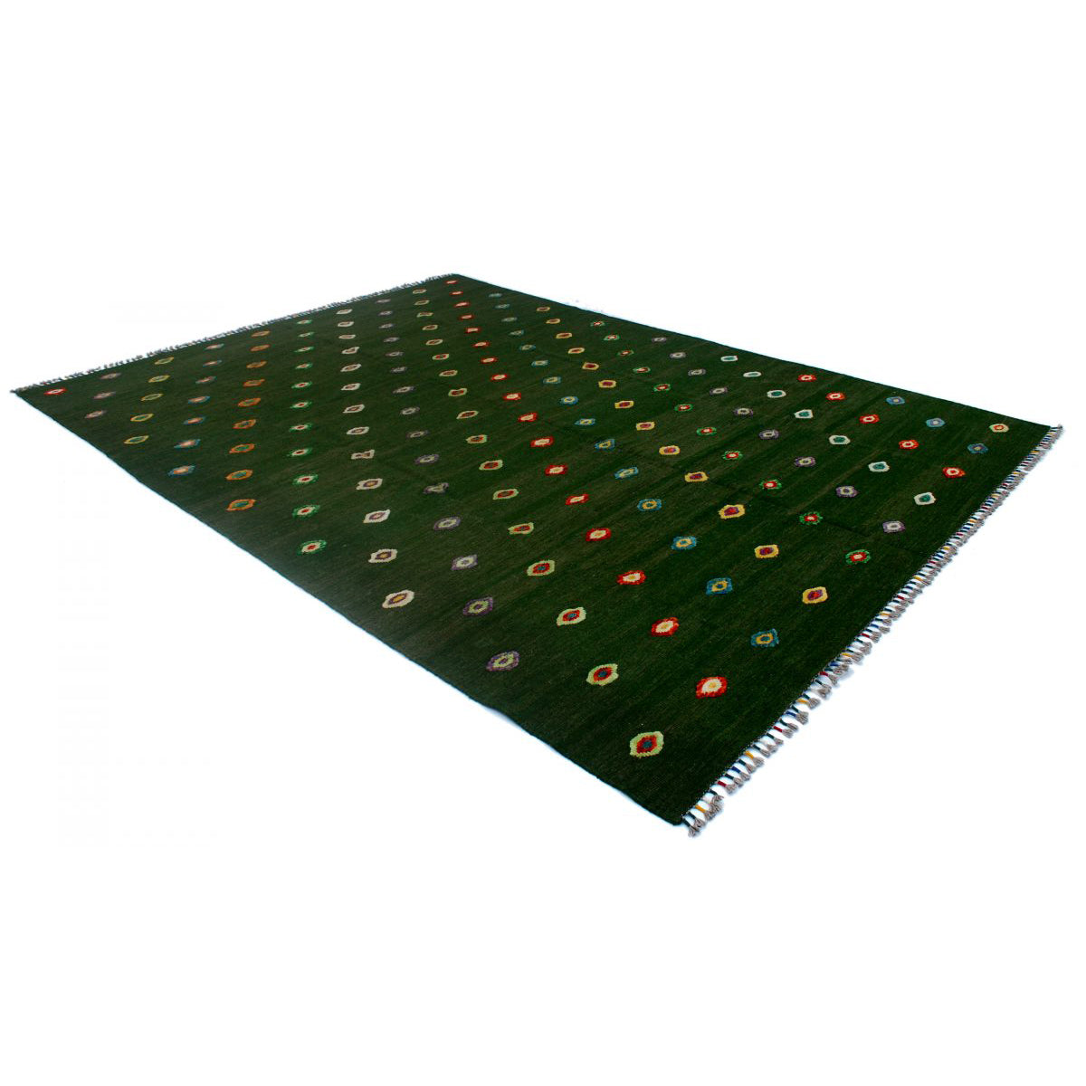 Soumak Turtle Green Kilim Rug-2