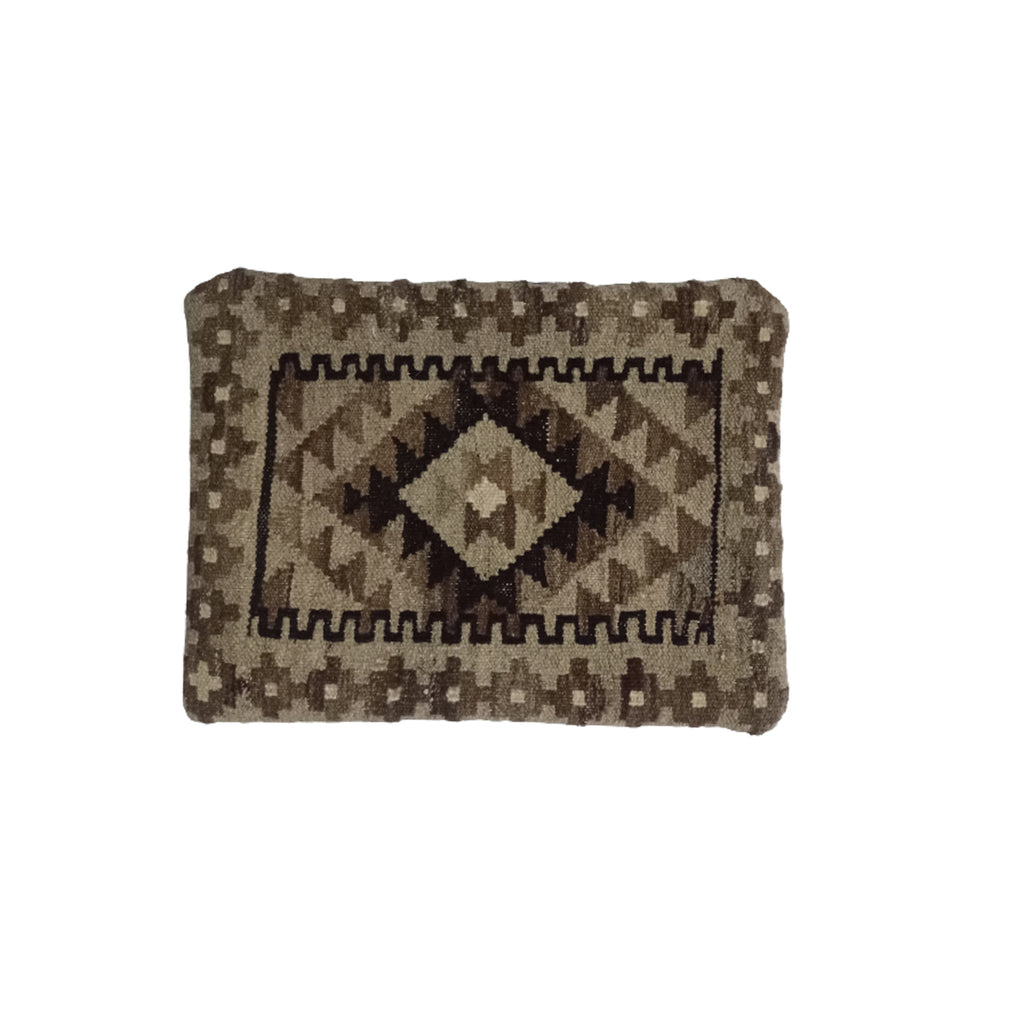 Kilim -Handwoven- Clay- Creek -Cushion-Cover