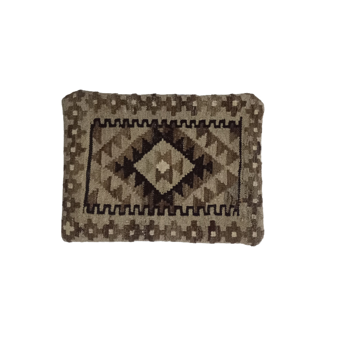 Kilim -Handwoven- Clay- Creek -Cushion-Cover