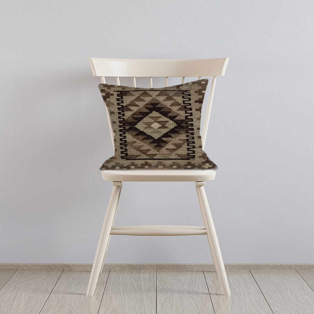Kilim -Handwoven- Clay- Creek -Cushion- Cover